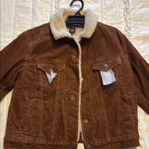 GAP Brown Teddy Jacket with Cozy Sherpa Lining